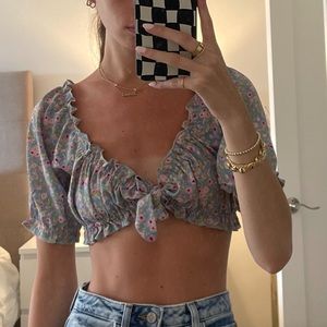 Floral crop top